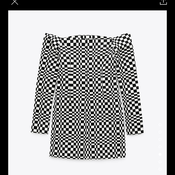 NEW!! Zara black and white plaid dress 👗 - Picture 3 of 13